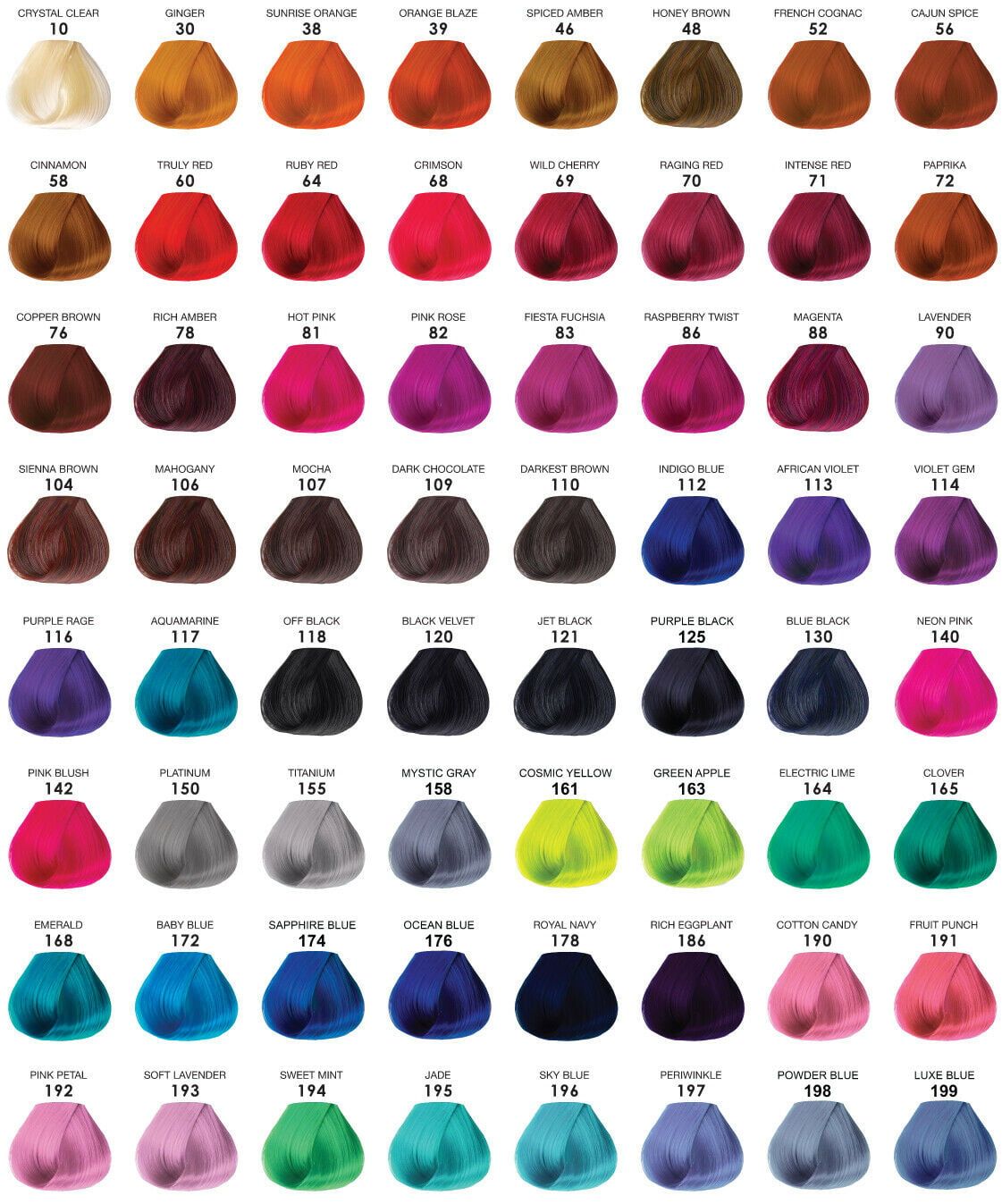 12 Colors Adore Semi Permanent Hair Color Mix Match Random Colors