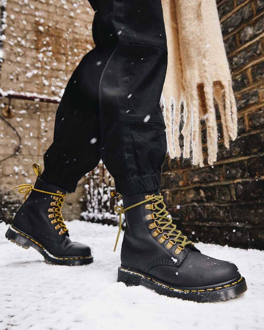 1460 Dm S Wintergrip Leather Lace Up Boots In Tan Dr Martens