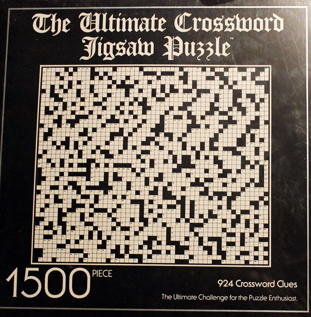 1500 Piece Ultimate Crossword Jigsaw Puzzle 1983 Crossword