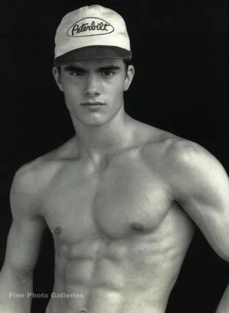 1990S Vintage Bruce Weber Handsome Shirtless Athlete Male Muscle Photo