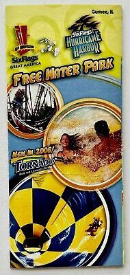 2006 Six Flags Great America Hurricane Harbor Gurnee Il Brochure Theme