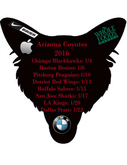 2014 15 Arizona Coyotes Schedule Magnet By Bigmac1212 On Deviantart