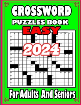 2024 Easy Crossword Puzzle Book For Seniors Relaxing Crosswords Puzzle