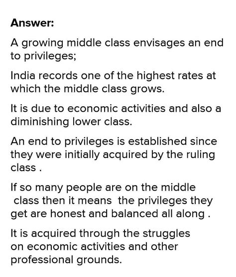 A Growing Middle Class Envisages An End To Privileges Justify The