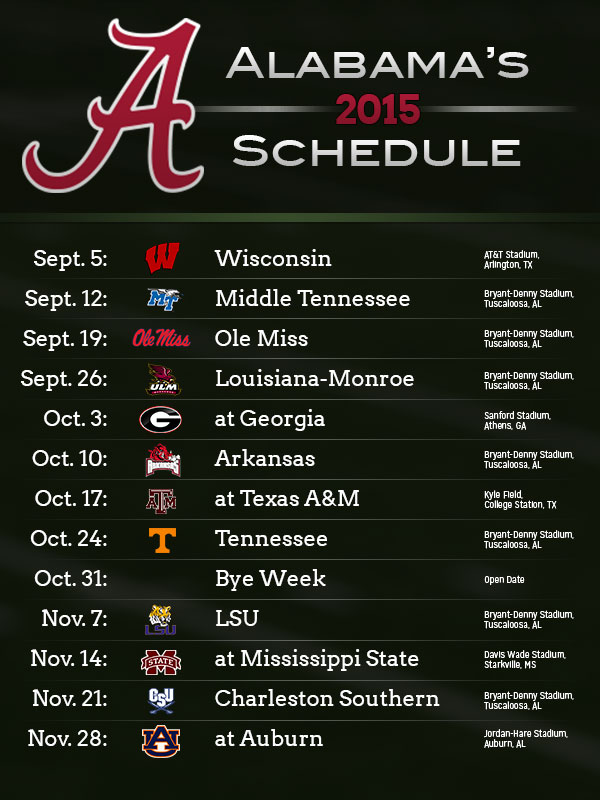 Alabama Football Schedule 2025 25 Norma E Davis