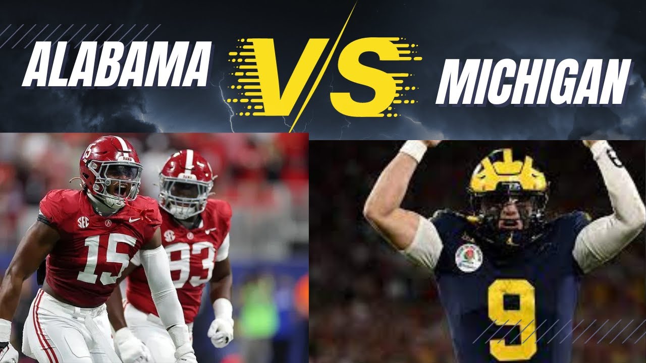 Alabama Vs Michigan Prediction Bama 27 Mich 23 Youtube