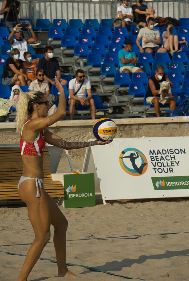 Alicante Spain October 3 2021 Spanish Beach Volleyball