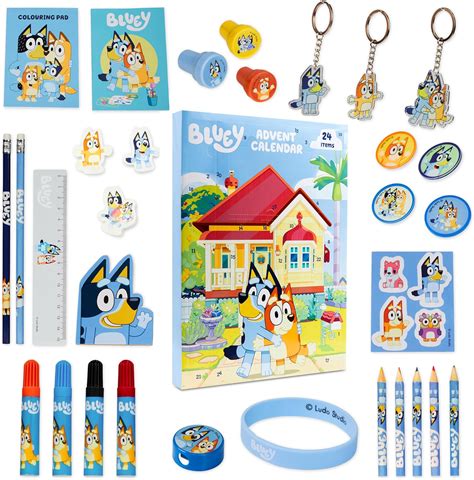 Amazon Com Bluey Advent Calendar 2024 Kids Girls Stationery Christmas