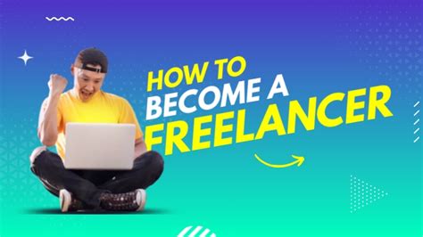 Aqua Futuristic How To Become A Freelancer Youtube Thumbnail Template