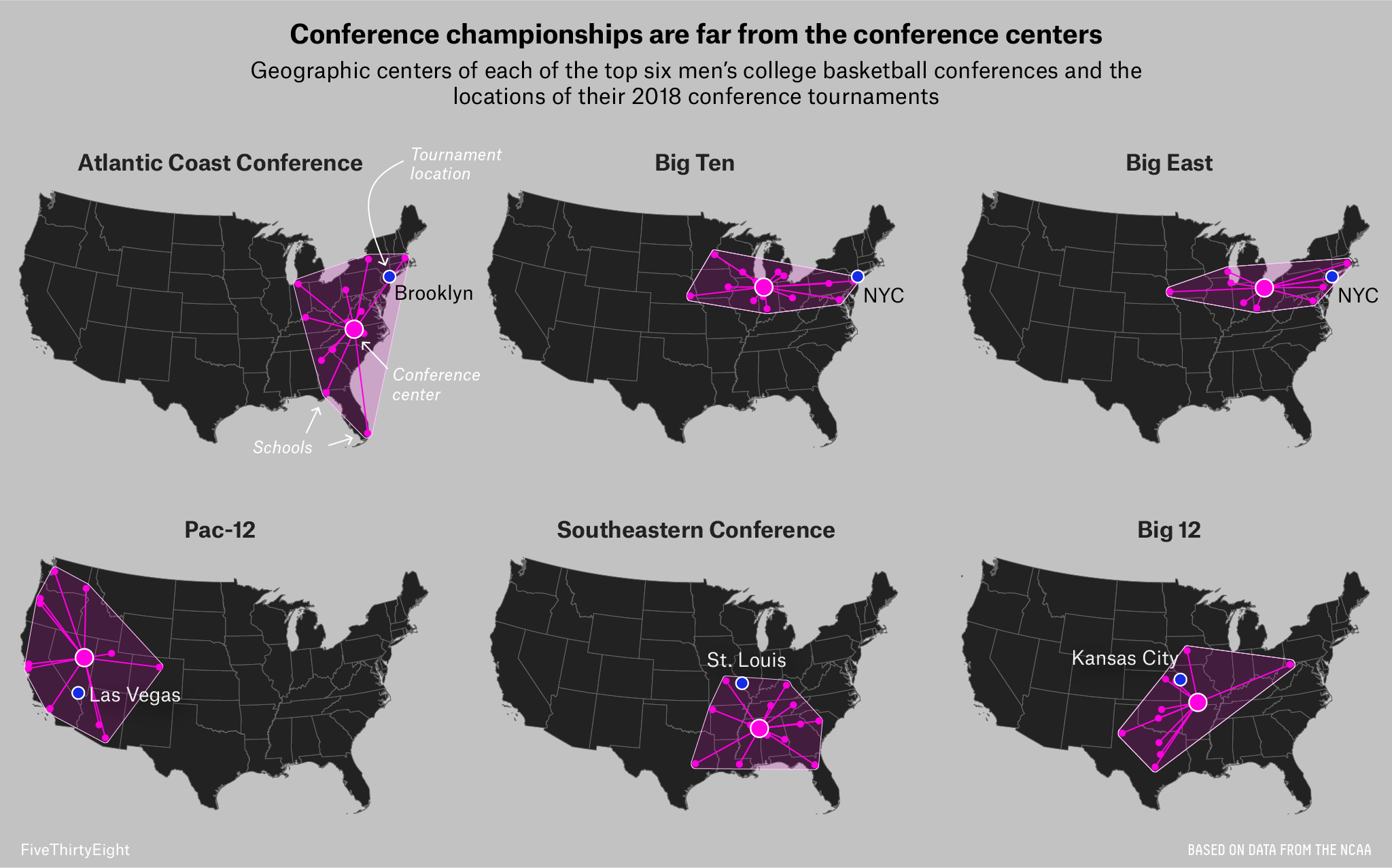 Atlantic Coast Conference Map