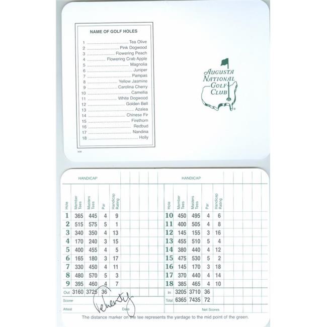 Autograph Warehouse 486915 David Feherty Autographed Scorecard