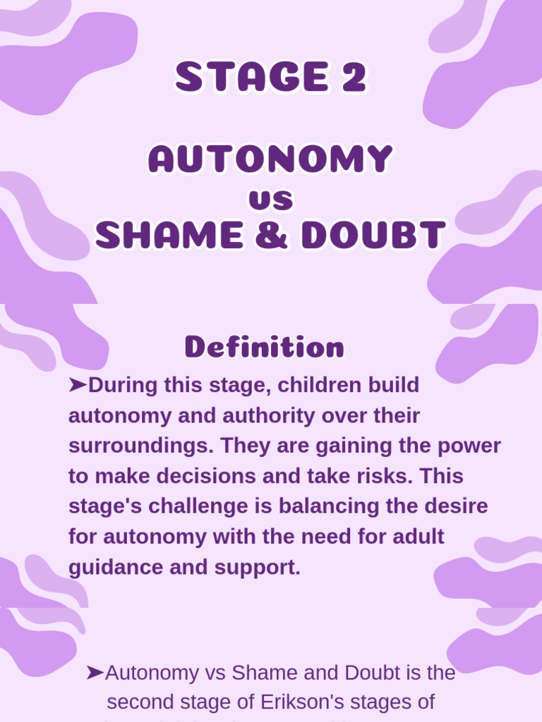 Autonomy Vs Shame And Doubt A Developmental Milestone