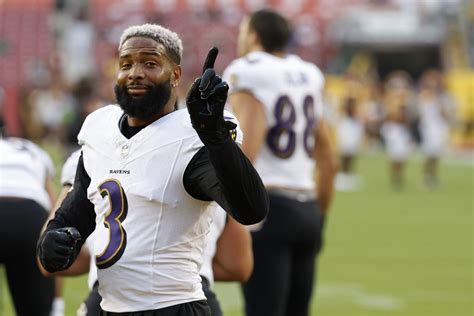 Baltimore Ravens Odell Beckham Jr Scores Td In Los Angeles Rams