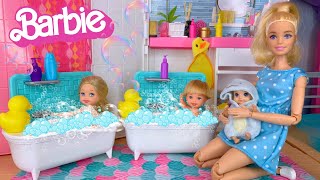 Barbie Ken Doll Family New Baby Bedtime Routine Youtube