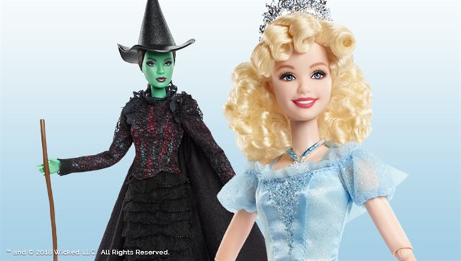 Barbie Wicked Glinda And Elphaba Dolls From Mattel Youtube