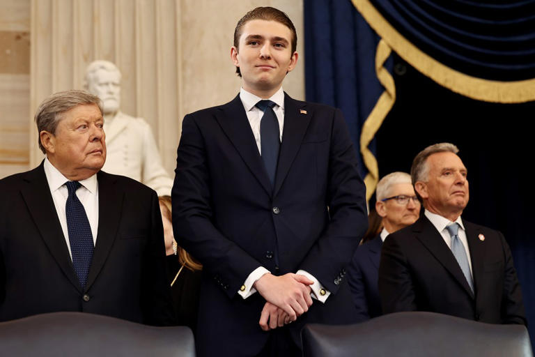 Barron Trump 18 Attends Dad Donald S Second Inauguration 8 Years