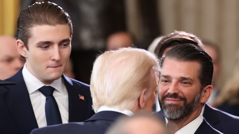 Barron Trump Channels His Older Brothers With New Inauguration Hairdo