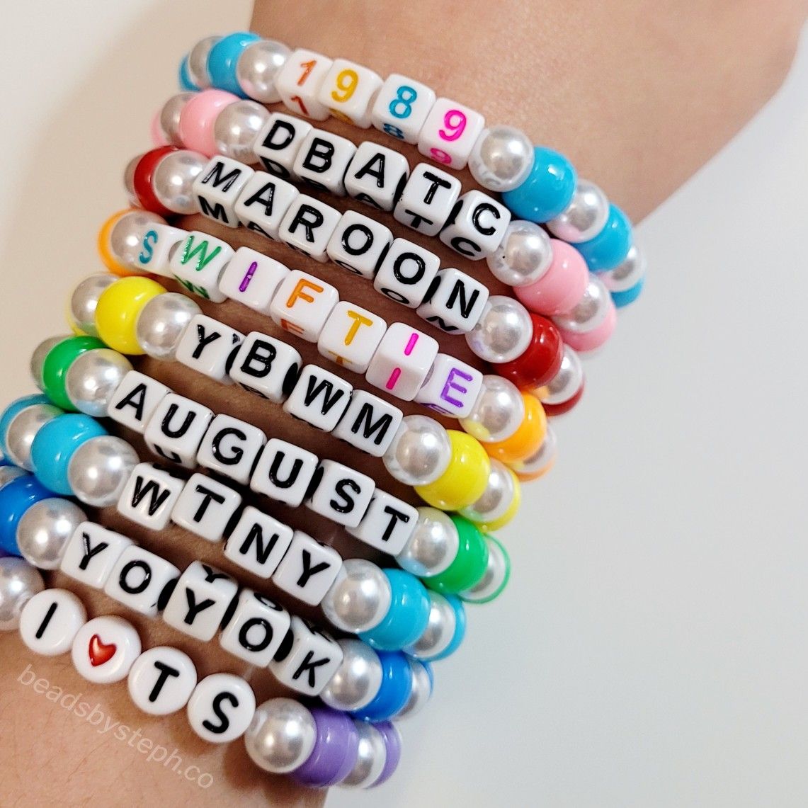 Beaded Taylor Swift Bracelets Collection Of 3 Inspired By Etsy