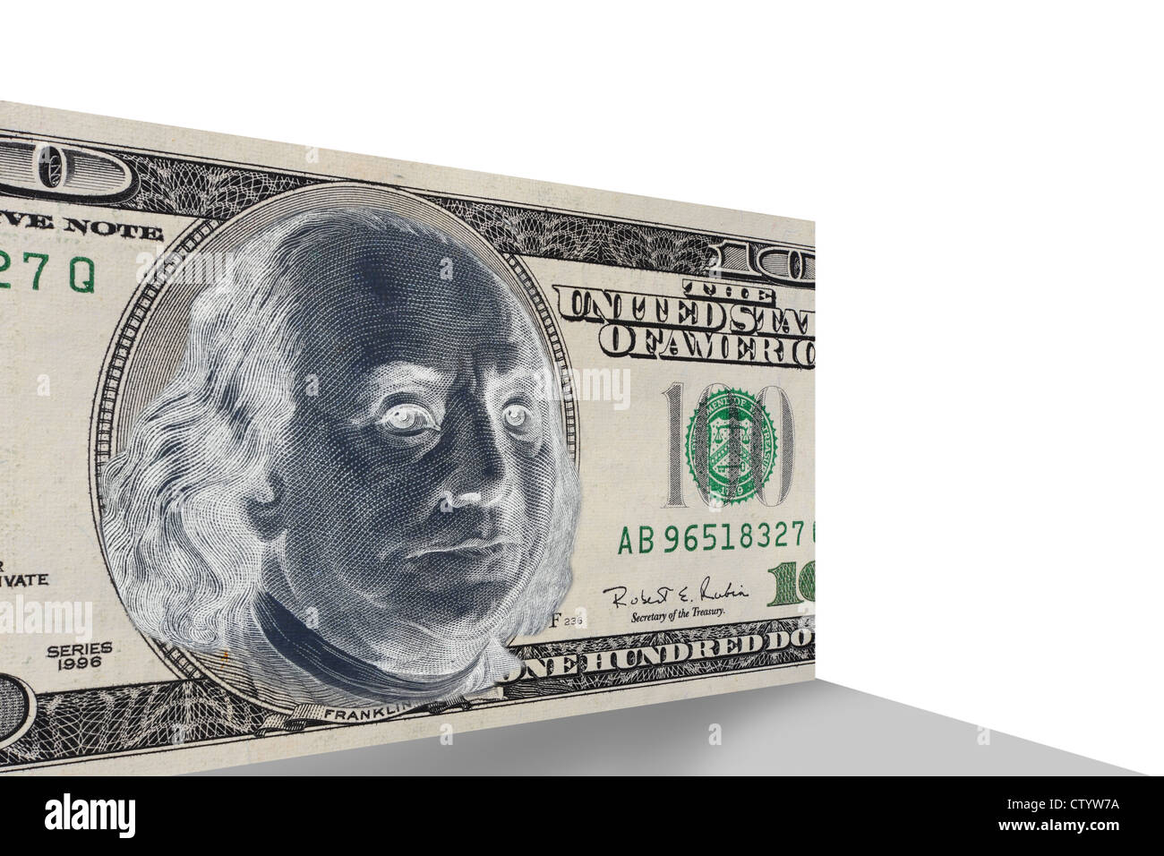 Benjamin Franklin On One Hundred Dollar Bill Stock Photo Alamy