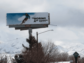 Billboards Push Against Barkley Comment About Boring Salt Lake City