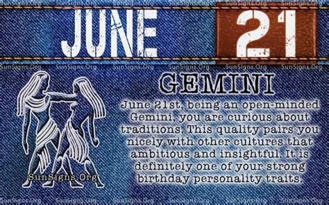 Birthday Horoscope June 21St Gemini Persanal Horoscope For Birthdate June