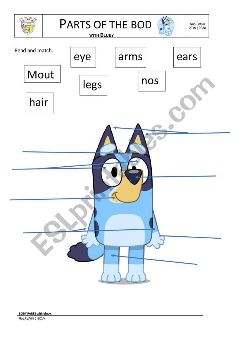 Bluey Worksheets