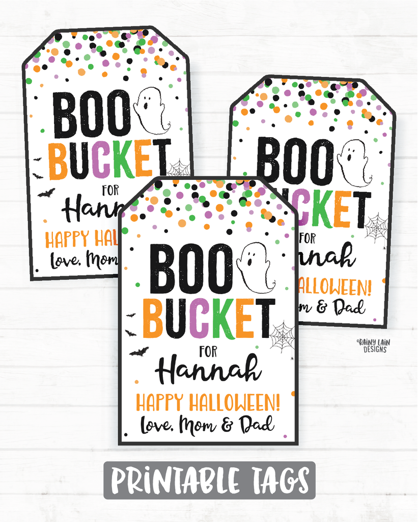 Boo Bucket Tags Halloween Boo Basket 2020 Halloween Printable Etsy