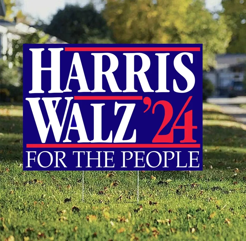 Boost Visibility With Collection Kamala Harris Walz Yard Sign 2024