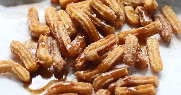 Brown Butter Churro Fries With Three Minute Salted Brown Butter Caramel