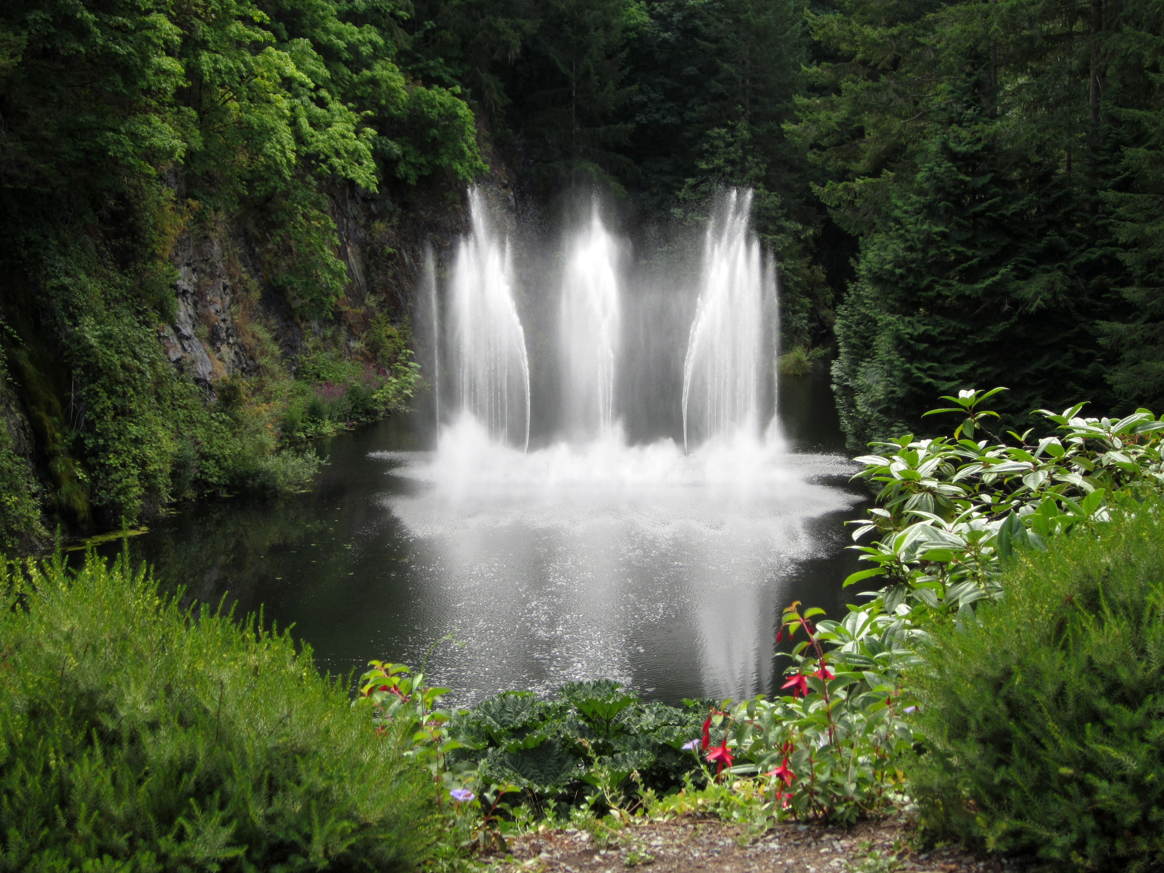 Butchart Garden In Victoria British Columbia Canada