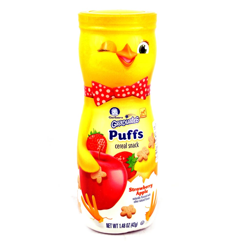 Buy Gerber Graduates Puffs Cereal Snack Strawberry Apple Online 599