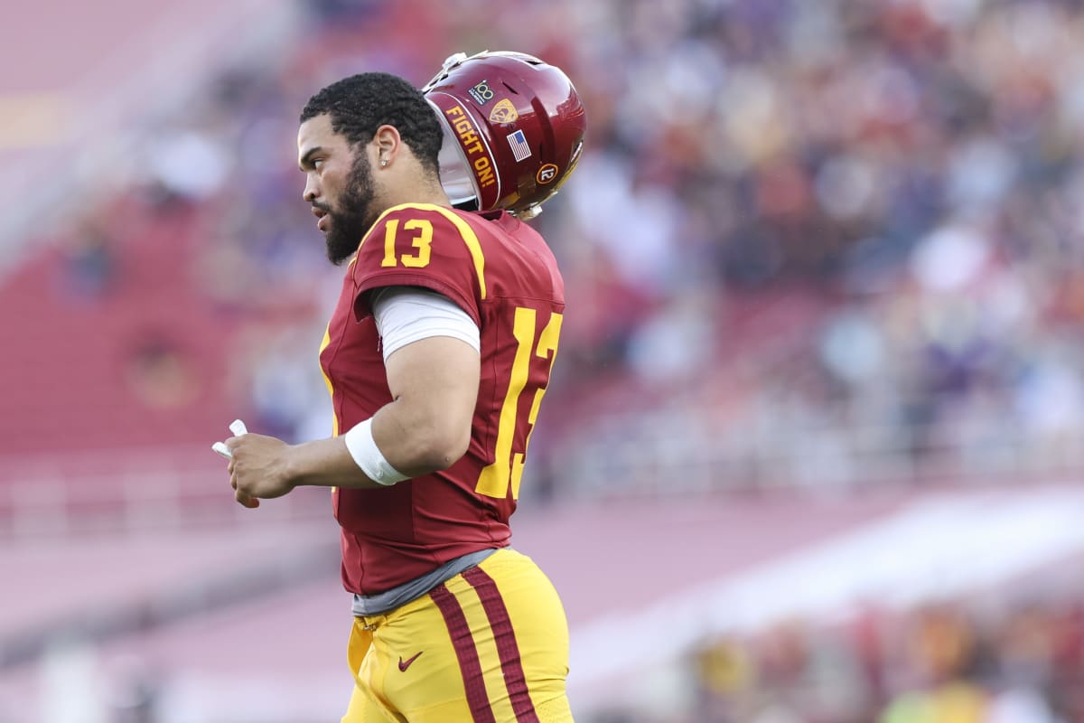 Caleb Williams Gets Emotional In Stands With Family After Loss To