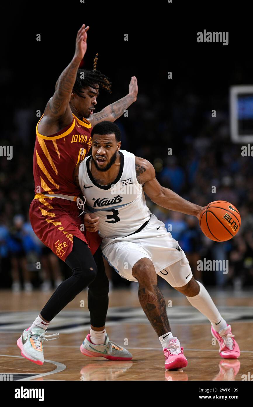 Central Florida Guard Darius Johnson 3 Is Defended By Iowa State