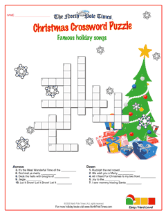 Christmas Crossword Puzzle Printable Thrifty Momma S Tips