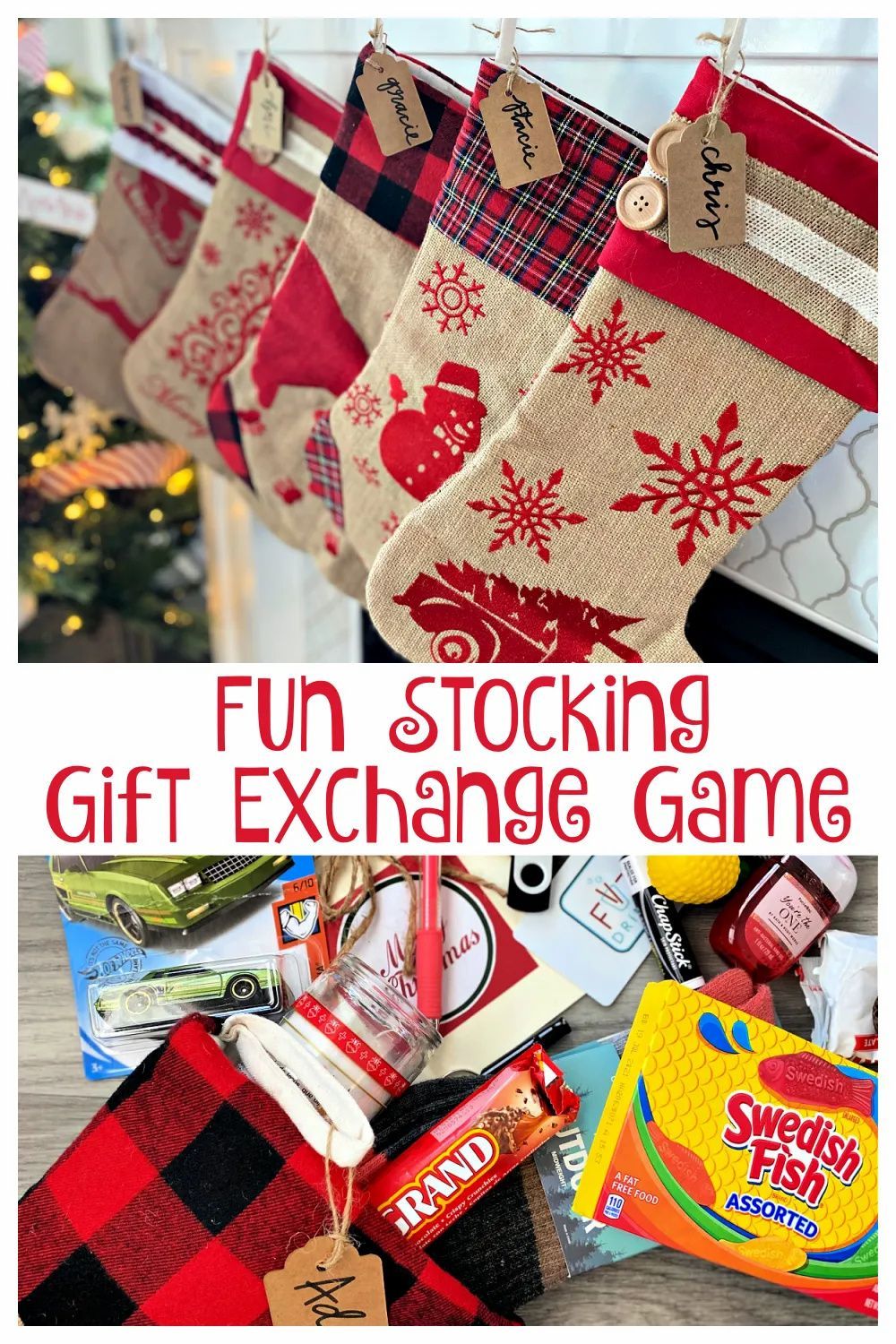 Christmas Stocking Gift Exchange Sheet Download Excel File