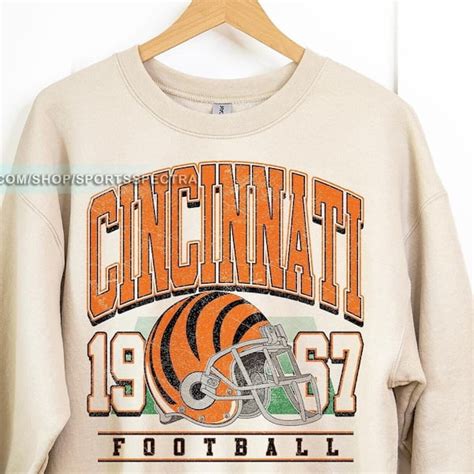 Cincinnati Football Vintage Crewneck Swea Game Day Pullover 90S