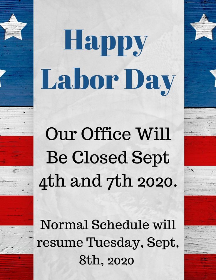 Closed For Labor Day 2020 Design Corral