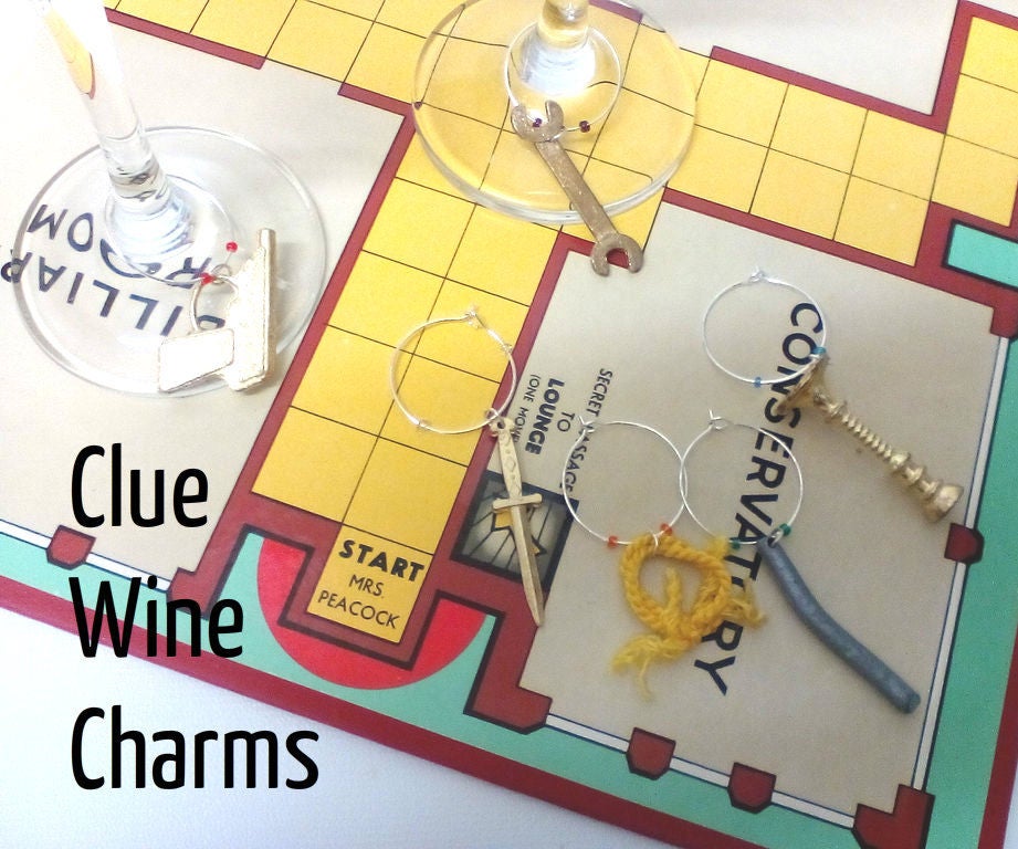 Clue Or Cluedo Wine Glass Charms 4 Steps With Pictures