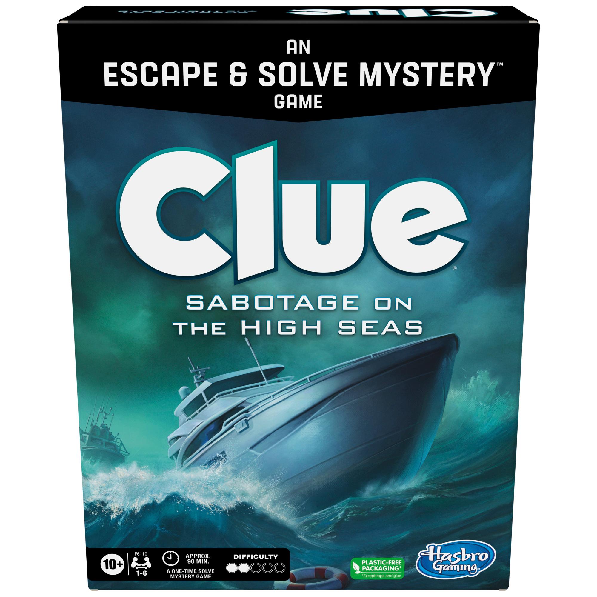 Clue Sabotage On The High Seas An Escape Solve Mystery Game Board