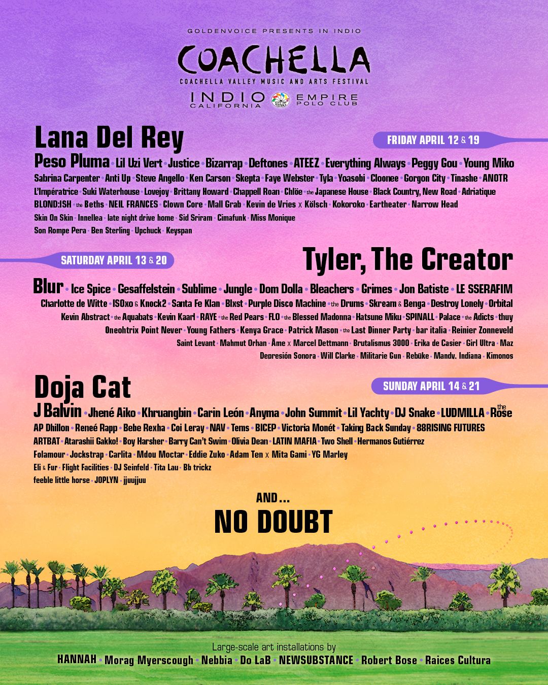 Coachella 2024 Schedule