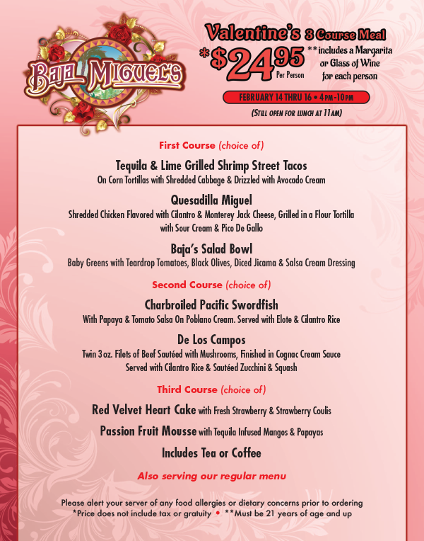 Copy Of Happy Valentine Menu 2023 Postermywall