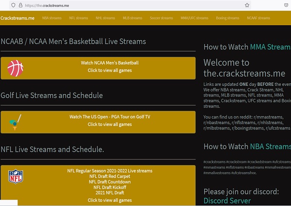 Crackstreams The Nba Nfl Nhl Mlb Boxing And Ufc Are All