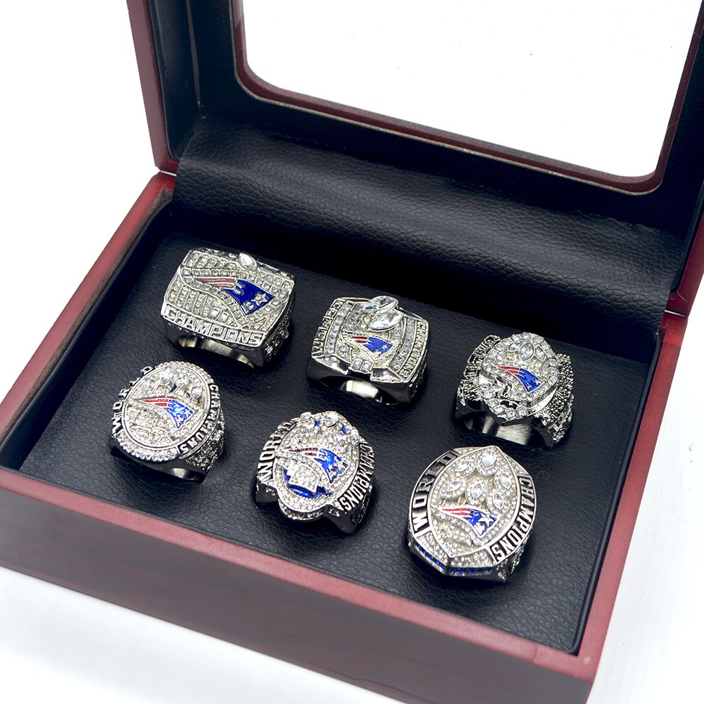 Custom Replica New England Patriots Super Bowl 6 Rings Choose One