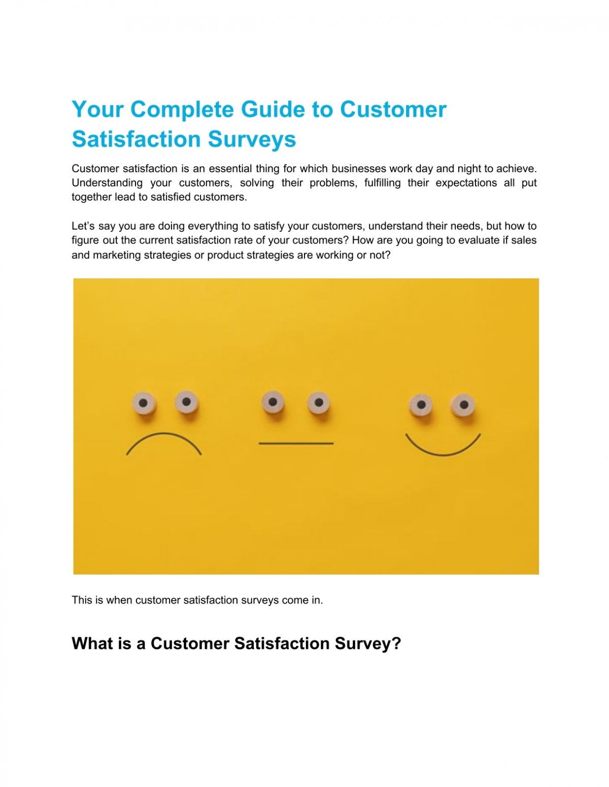 Customer Satisfaction Surveys The Complete Guide