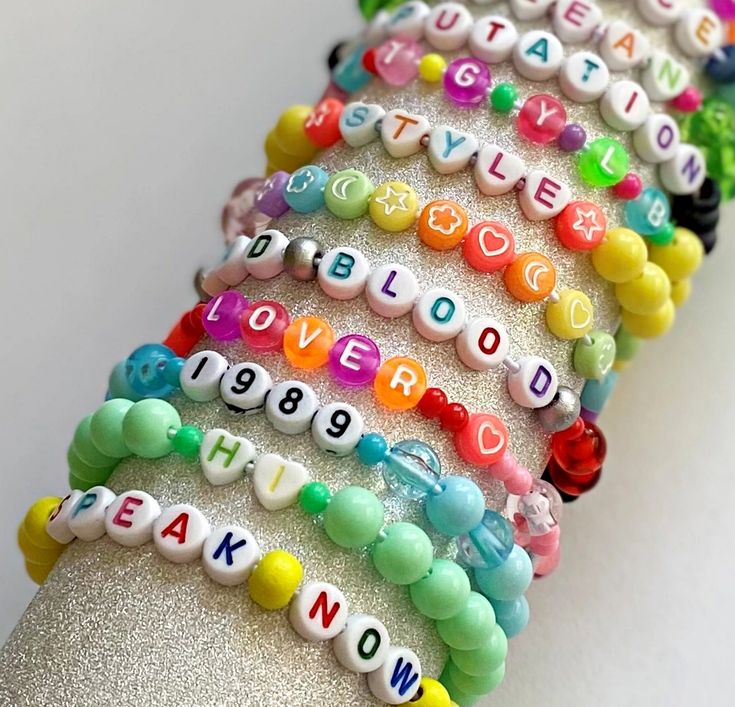 Customizable Taylor Swift Eras Tour Friendship Bracelets Adjustable