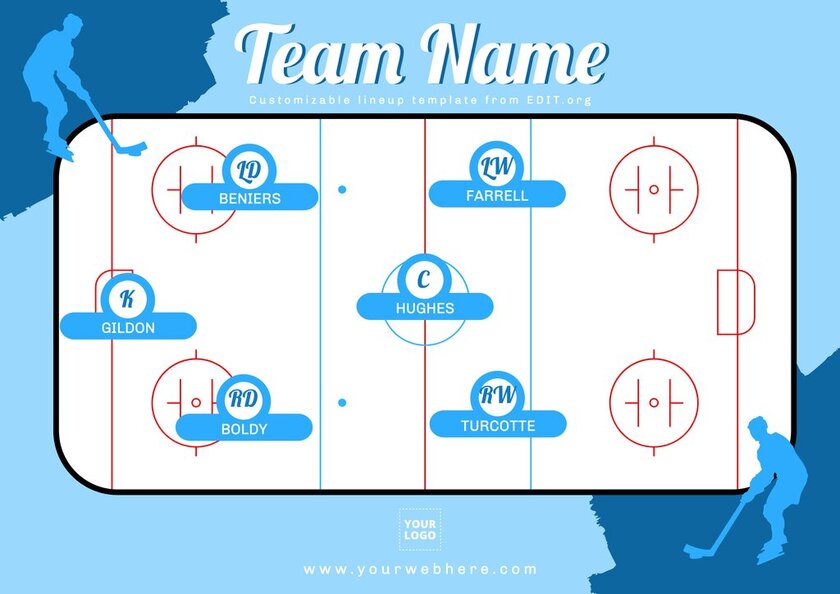 Customize Team Lineup Templates To Print