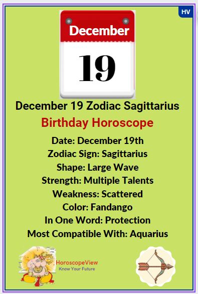 December 19 Zodiac Sign Date Characteristics Of Sagittarius