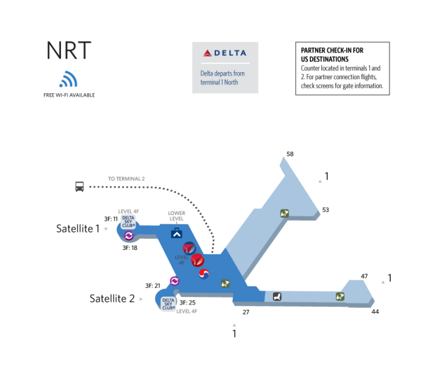 Delta Msp Terminal 1 Map