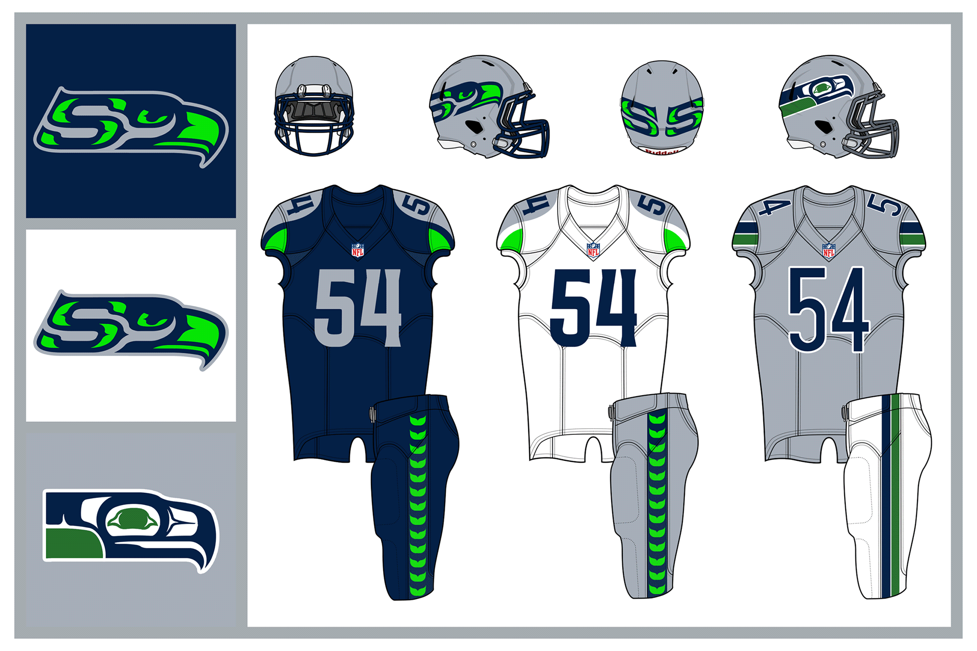 Designer Rebrands Every Nfl Team Complete With New Logo Uniform