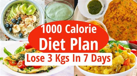 Diet Plan For Weight Loss Veg Under 1000 1000 Calorie Diet And Meal